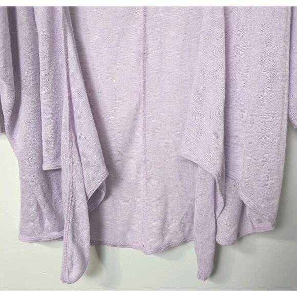 Gilli Open Front Light Weight Cardigan Sweater Size 1X Purple 3/4 Dolman Sleeve - Picture 2 of 9